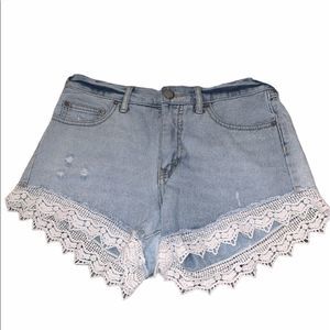 Lightly Destructed Lacey Free People Shorts